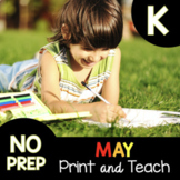 Spring Independent Work Packet for Kindergarten - Review