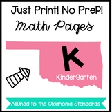 Kindergarten Distance Learning No Prep Math Printables!