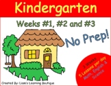 Kindergarten Home Distance Learning Week #1, #2 & #3 BUNDLE Pack!