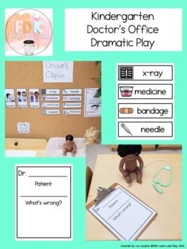 Preview of Kindergarten Doctor's Office Dramatic Play