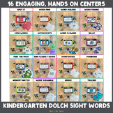Kindergarten Dolch Sight Word Activities - 16 Centers - Re