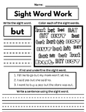 Kindergarten Dolch Sight Words Pack #2 - Freebie included!