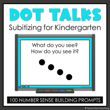 Preview of Dot Talks Subitizing Number Sense Fact Fluency Kindergarten Number Talks