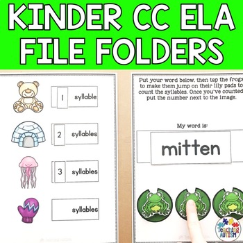 Preview of Kindergarten ELA Centers | File Folder Activities