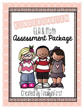 Preview of Kindergarten ELA & Math Assessment Packet