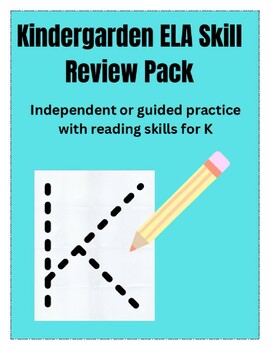 Preview of Kindergarten ELA Skill Review Packet