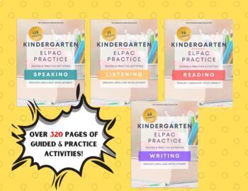 Preview of Kindergarten: ELPAC PRACTICE BUNDLE