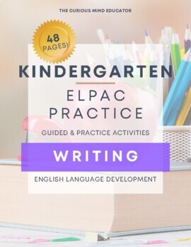 Preview of Kindergarten: ELPAC Practice Resource - WRITING