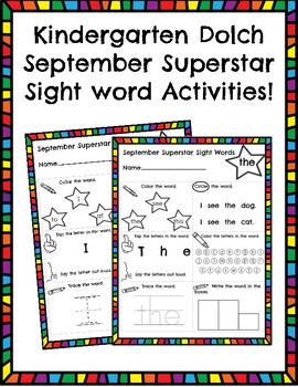 Preview of ENTIRE YEAR Dolch Sight Word Activities *PRINTABLE* NO PREP 141pgs