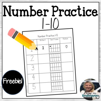 numbers 1 10 worksheets teaching resources teachers pay teachers