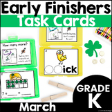 March Early Finisher Phonics and Math Activity Task Card B
