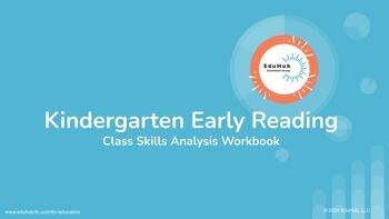 Preview of Kindergarten Early Reading Class Skills Analysis Workbook