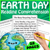 Kindergarten Earth Day Reading Comprehension Passages Acti