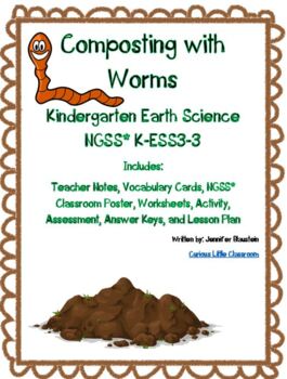 Preview of Kindergarten Earth and Human Activity-Composting with Worms