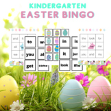 Kindergarten Easter Sight Word Bingo