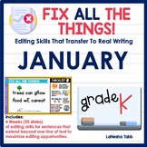 Kindergarten Editing Practice January