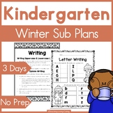 Kindergarten Emergency Sub Plans for Winter