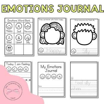 Kindergarten Emotion's Journal | SEL activities and resources | No Prep ...