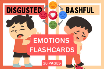 Preview of Kindergarten Emotions Flashcards