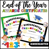 Kindergarten End of Year Graduation Certificates Template 