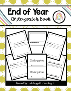 Preview of Kindergarten End of Year Memory Book Activity