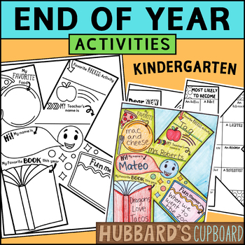 Preview of Kindergarten End of Year Memory Book - End of Year Activity - Last Week School