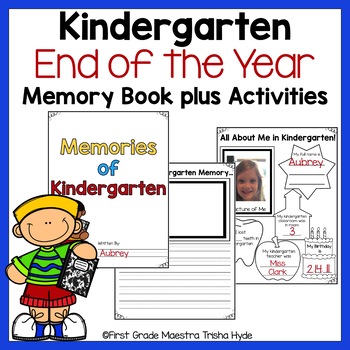 Preview of Kindergarten End of Year Activities and Memory Journal