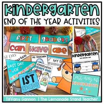 Preview of Kindergarten End of the Year Activities and Craft
