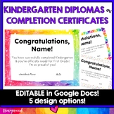 Kindergarten End of the Year Diplomas / Completion Certifi