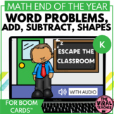Kindergarten End of the Year Math Review Escape Room Boom Cards™