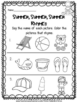 Kindergarten End of the Year Review by Salandra Grice | TpT