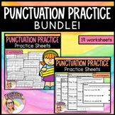 Kindergarten Ending Punctuation Practice Worksheets Punctu