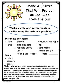 Kindergarten NGSS Energy Unit: The Effect of Sunlight on the Earth's