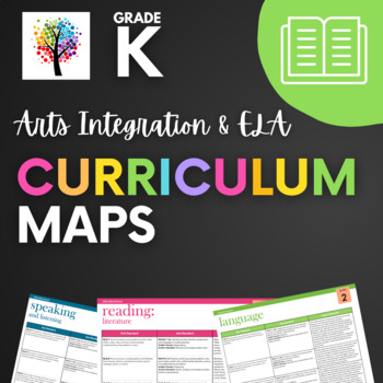 Preview of Kindergarten ELA & Arts Integration Curriculum Map | CCSS Standards Aligned