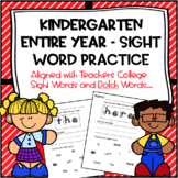 Kindergarten Entire Year Sight Word Practice