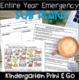 Kindergarten Entire Year Sub Plans Bundle