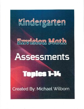 Preview of Kindergarten Envision Math 2020 Assessments/Reviews Pages