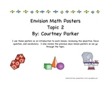 Kindergarten Envision Math Posters - Topic 2