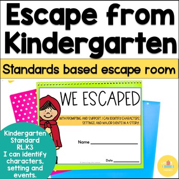 Kindergarten Escape Room RL.K.3 by Valeria craig little learners