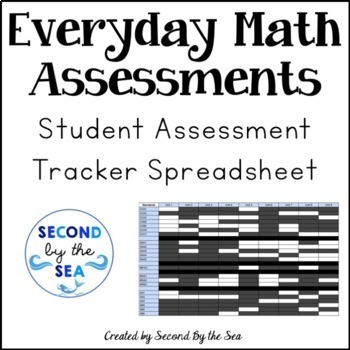Preview of Kindergarten Everyday Math Assessment Student Spreadsheet