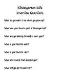 Kindergarten Exit Interview