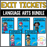 Kindergarten Exit Tickets: ELA Bundle