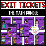 Kindergarten Exit Tickets: The Math Bundle!