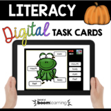 Kindergarten Fall Literacy Boom Cards™ - Reading - Labelin