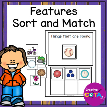 Preview of Special Education Adapted Morning Work Sort & Match Features Activities 