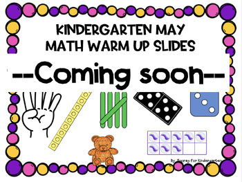 Preview of Kindergarten May Math Circle/Warm Up (Google Slides)