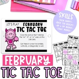 Kindergarten February Tic Tac Toe Center