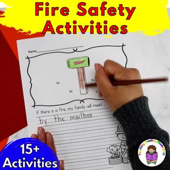 Fire Safety Worksheets for Kindergarten Centers by Teaching Reading