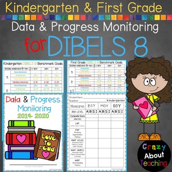 Preview of Kindergarten & First Grade Data & Progress Monitoring for DIBELS 8