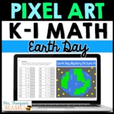 Kindergarten & First Grade Math - Earth Day Pixel Art for 